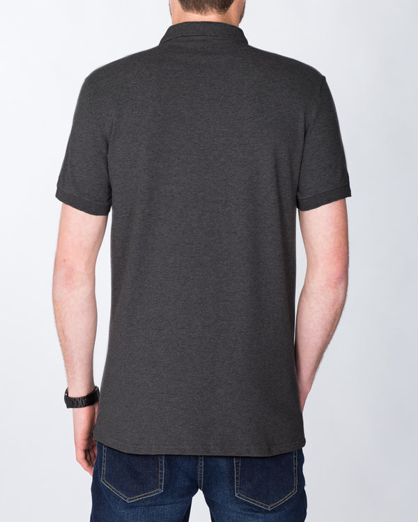 2t Jack Slim Fit Tall Polo Shirt (charcoal)
