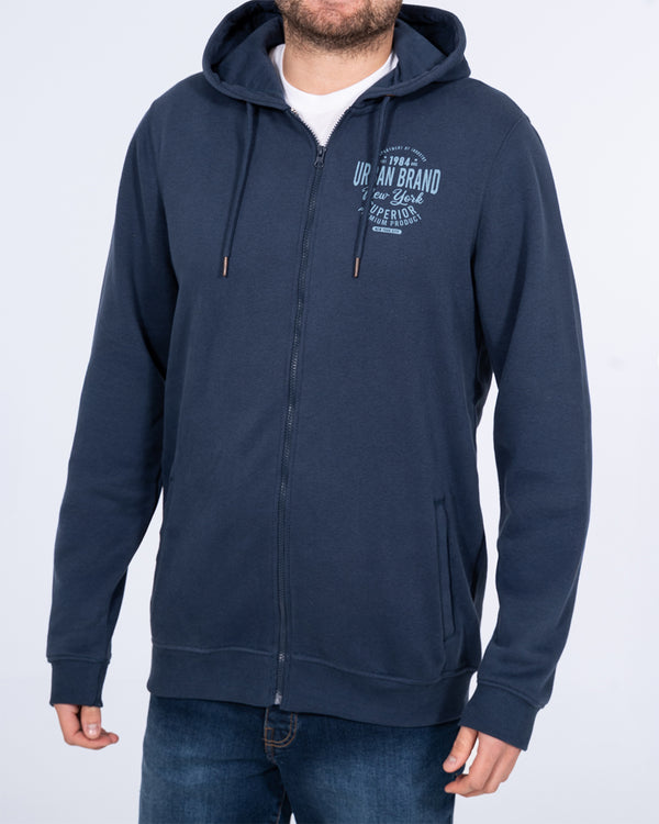 2t Zip Up Tall Printed Hoodie (blue)