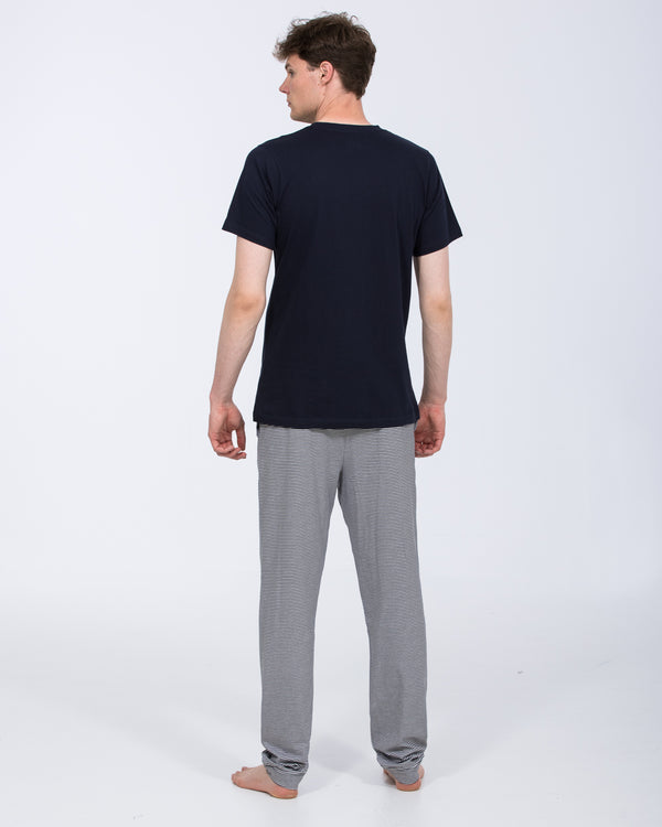 2t Jimmy Tall Mens Pyjama Set (navy stripe)