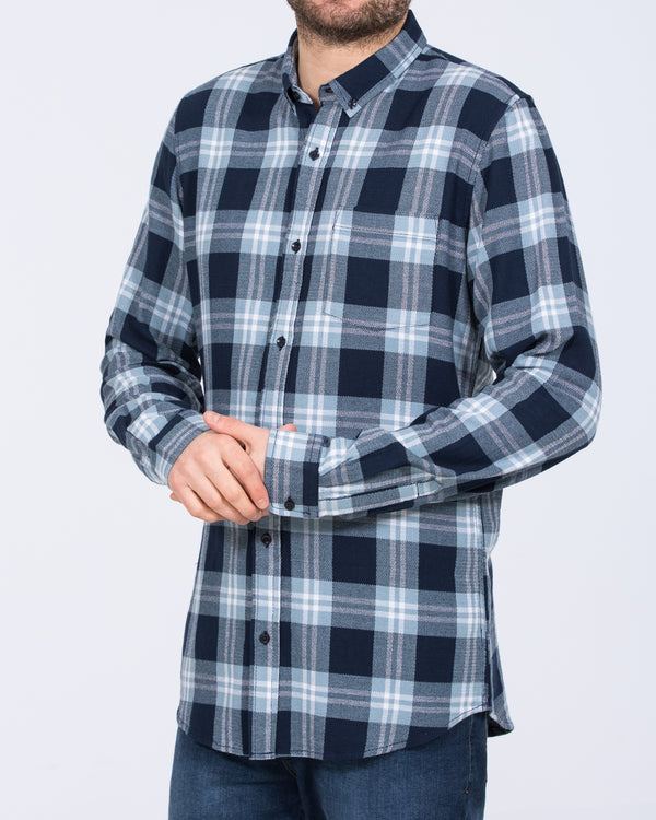 2t Jackson Extra Tall Oxford Shirt (ecru/blue check)