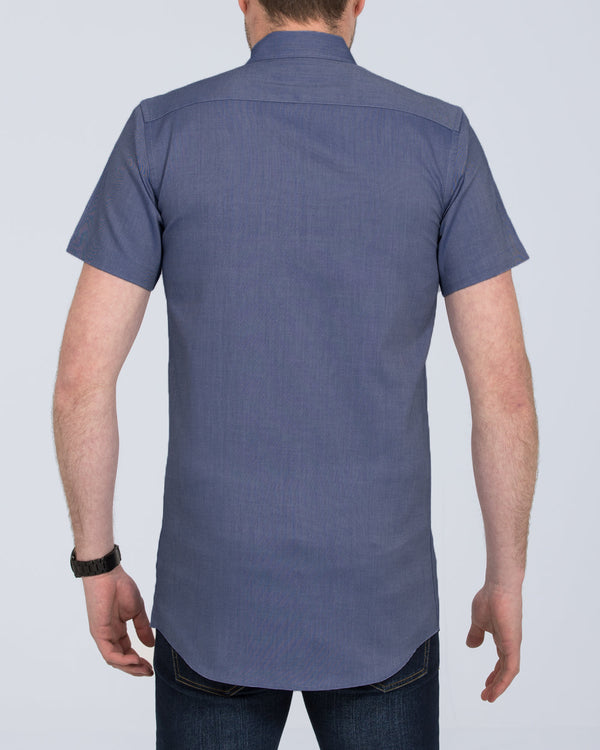 2t Slim Fit Short Sleeve Tall Shirt (mid blue)