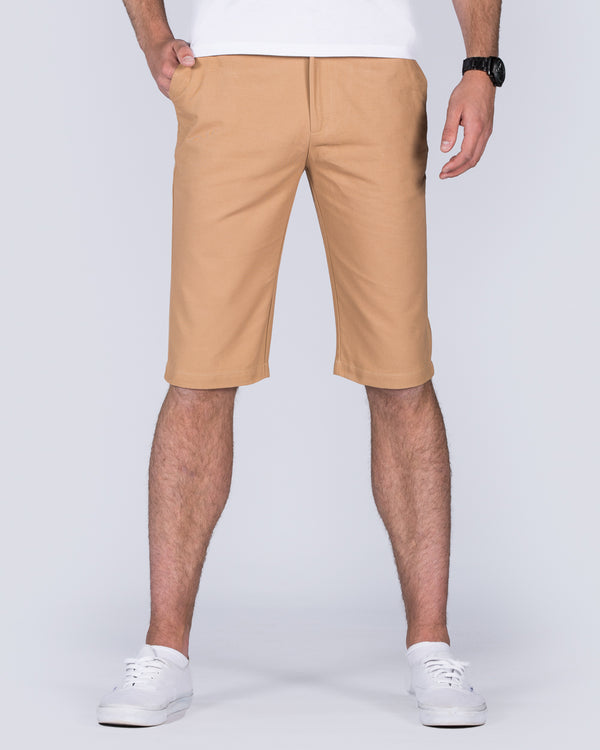 2t Alex Tall Slim Fit Chino Shorts (tan)