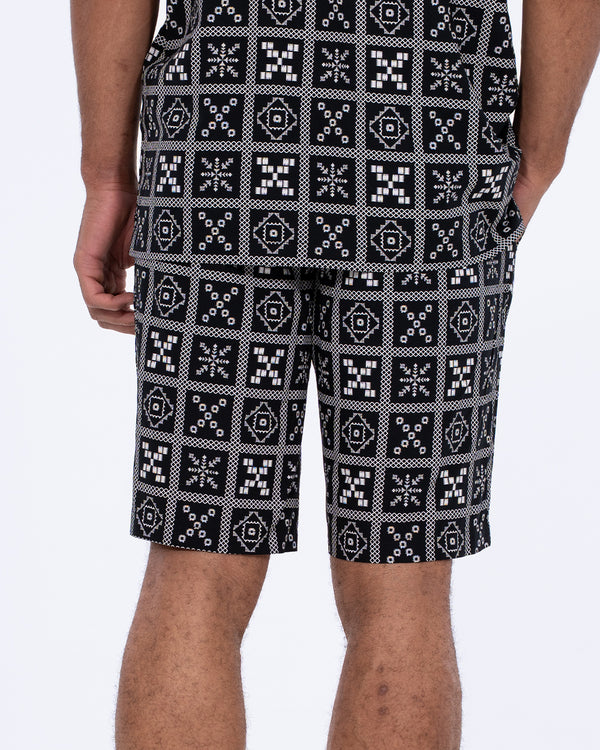 2t Etienne Tall Shorts (black/white)