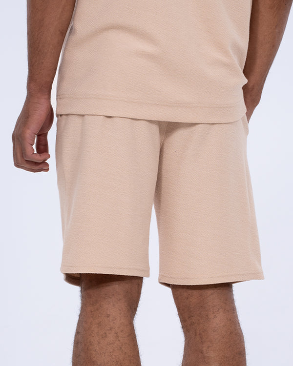 2t Kai Tall Textured Shorts (cement)