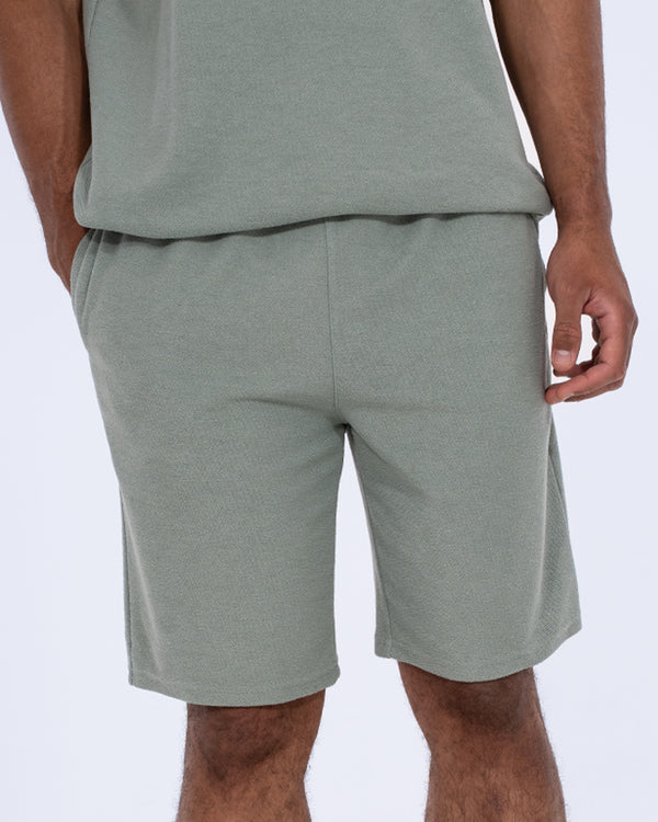 2t Kai Tall Textured Shorts (light teal)