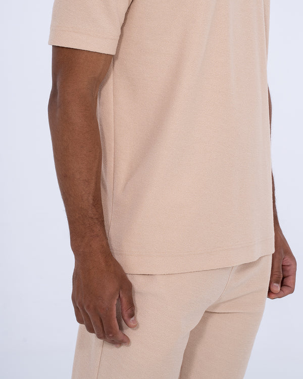 2t Kai Tall Textured T-Shirt (cement)