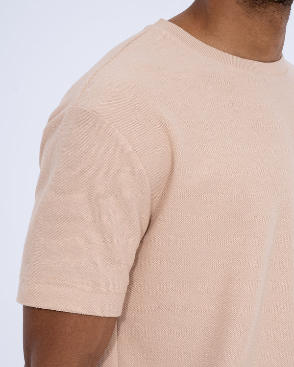2t Kai Tall Textured T-Shirt (cement)