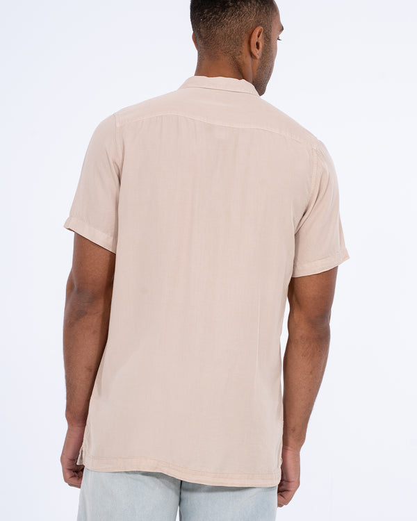 2t Reagan Tall Short Sleeve Revere Shirt (ecru)