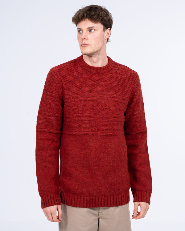 2t Tall Lambswool Blend Cable Knit Jumper (red)