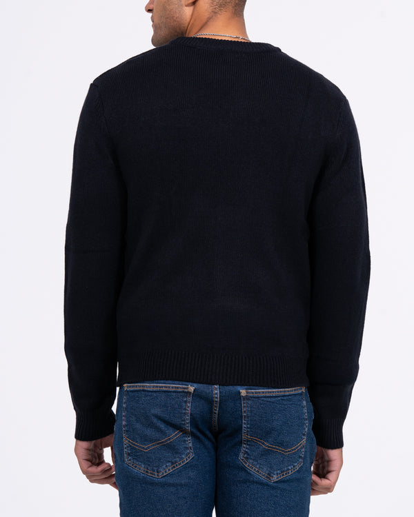 2t Tall Giraffe Crew Neck Christmas Jumper (navy)