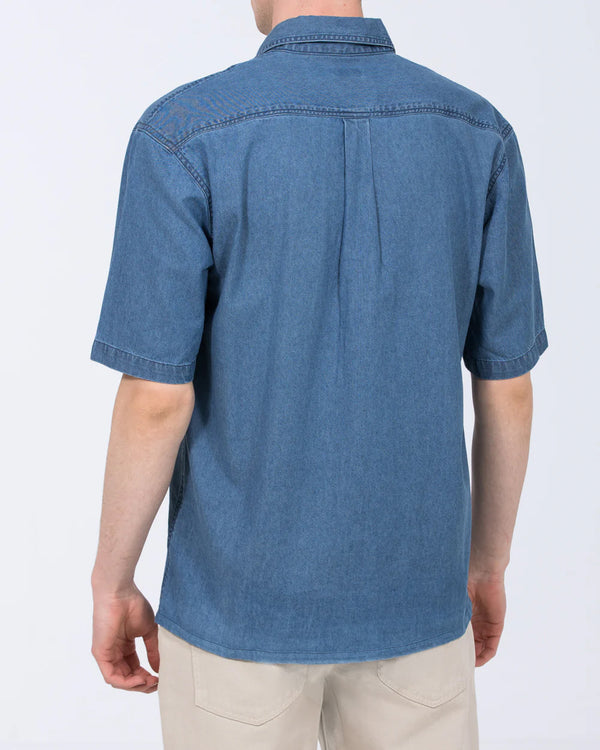2t Tall Denim Short Sleeve Shirt (blue)