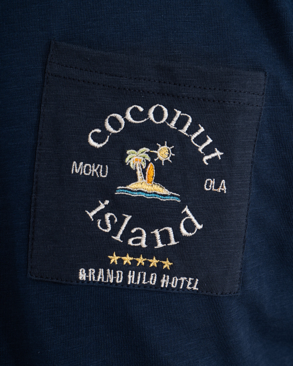 2t Benji Tall Mens Embroidered Pocket T-Shirt (navy) | Tall Mens
