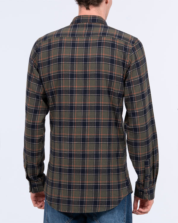 2t Julian Extra Tall Check Shirt (khaki check)