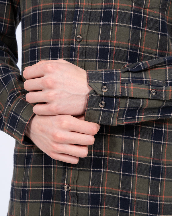 2t Julian Extra Tall Check Shirt (khaki check)