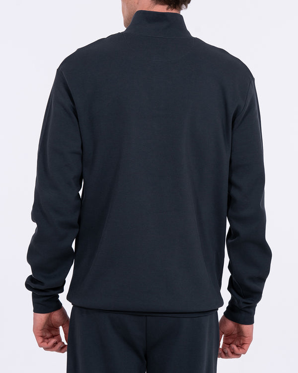 2t Loriston Tall Quarter Zip Sweatshirt (carbon blue)
