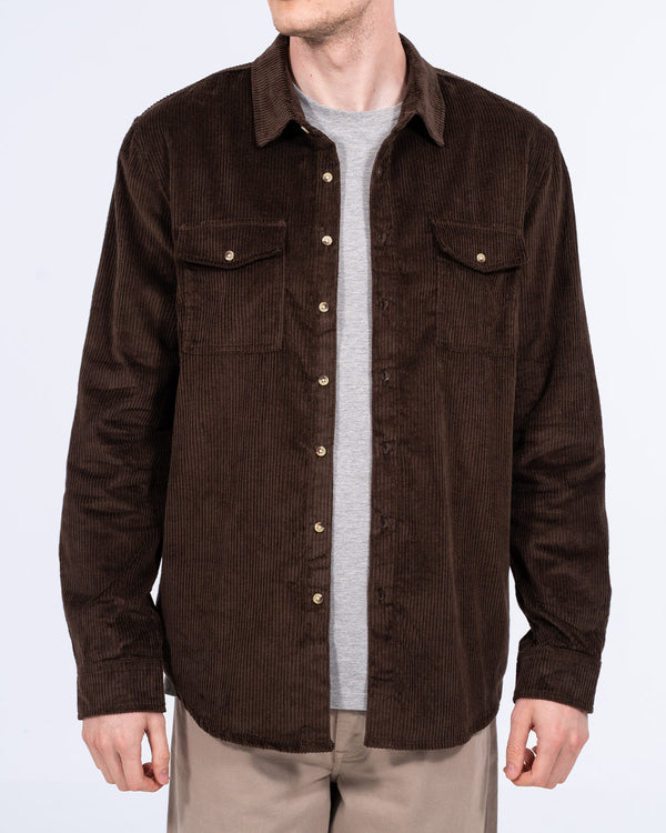 2t Ashgrove Tall Cord Overshirt (chocolate)