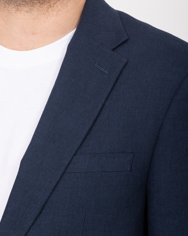 2t Tall Cotton Linen Suit Jacket (navy)