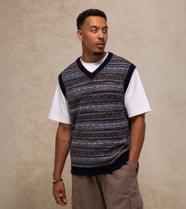 Extra long tank sweater, made for tall men.