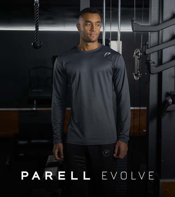 Parell Evolve Collection - workout clothes for tall men. Extra length activewear.