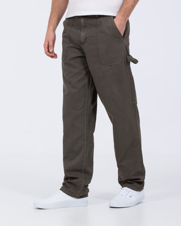 2t Calum Tall Loose Fit Carpenter Trousers (charcoal)