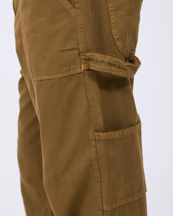 2t Calum Tall Loose Fit Carpenter Trousers (tan)