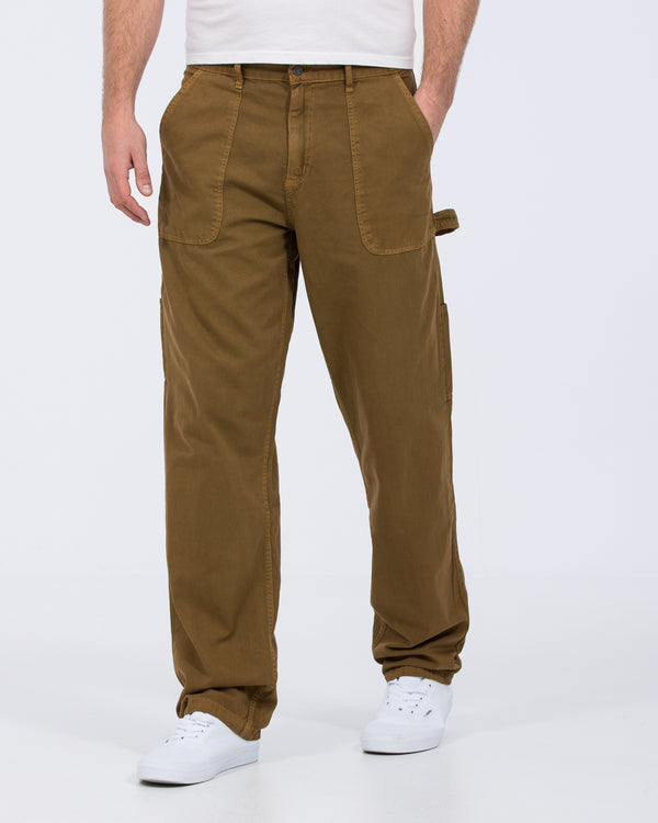 2t Calum Tall Loose Fit Carpenter Trousers (tan)