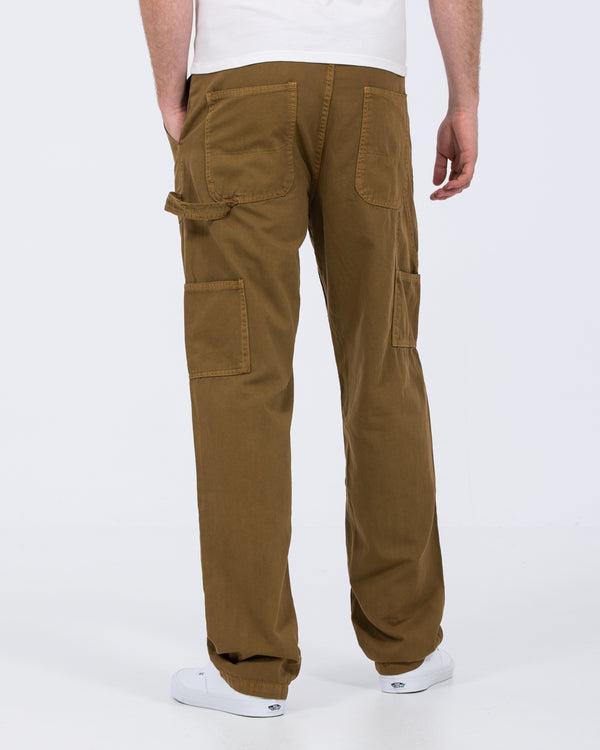 2t Calum Tall Loose Fit Carpenter Trousers (tan)