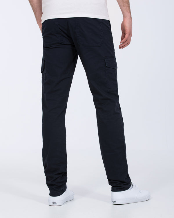 Essentalls Ray Tall Slim Fit Cargo Trousers (navy)