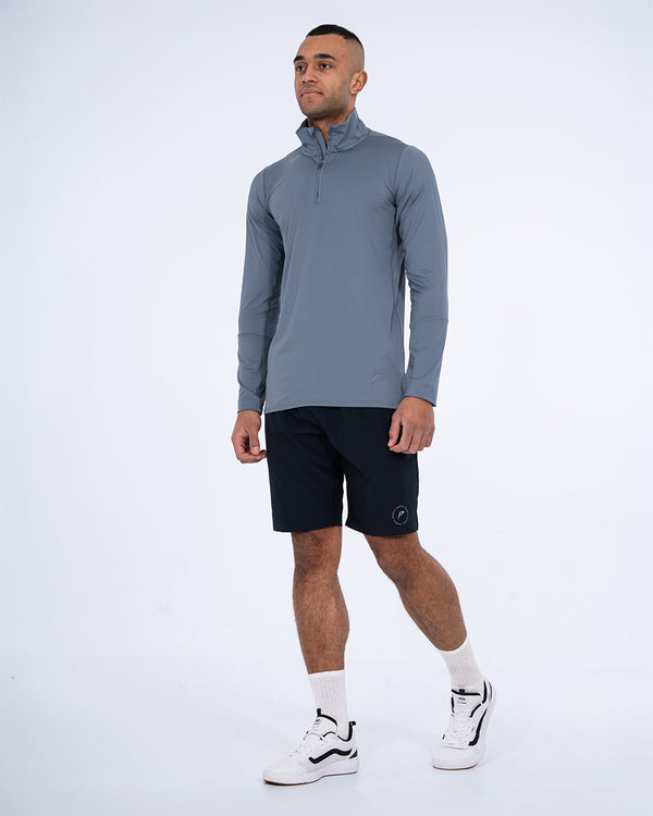 Parell Evolve Tall Quarter Zip Training Top (titanium blue)