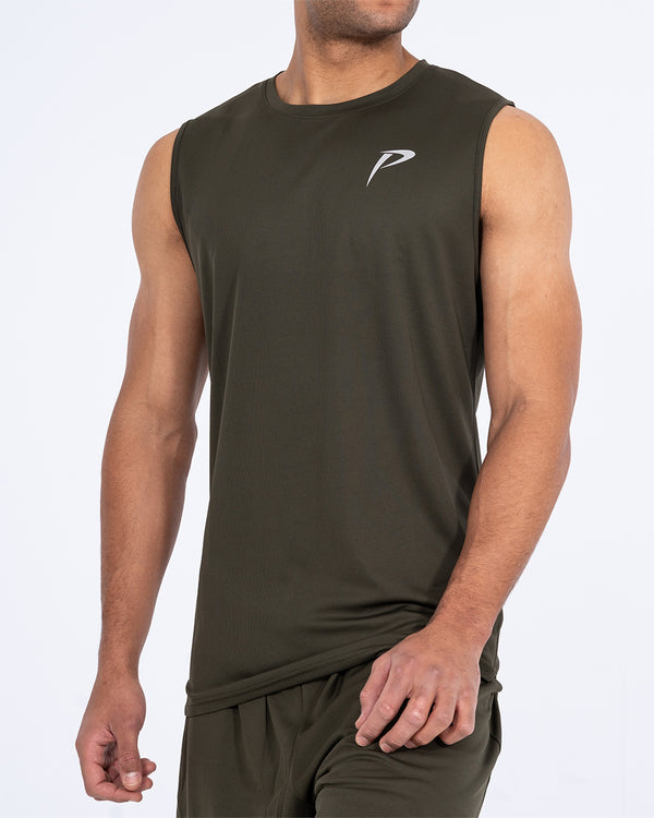 Parell Evolve Tall Sleeveless Training Top (khaki)