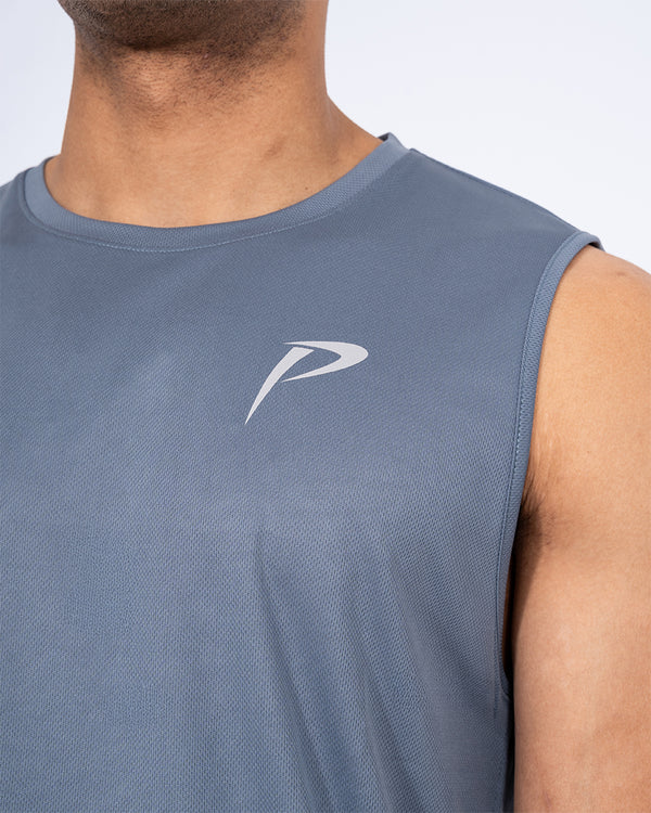 Parell Evolve Tall Sleeveless Training Top (titanium blue)