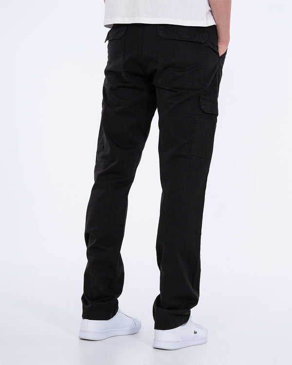 2t Dylan Slim Fit Tall Cargo Trousers (black)