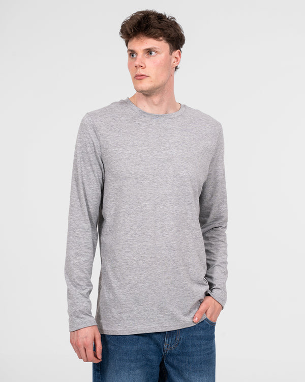 Essentalls Long Sleeve Tall T-Shirt (light grey)