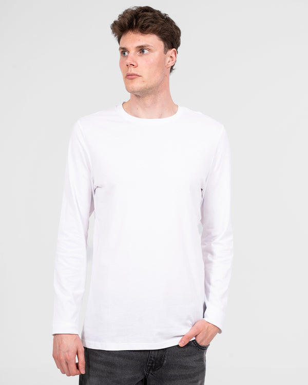 Essentalls Long Sleeve Tall T-Shirt (white)