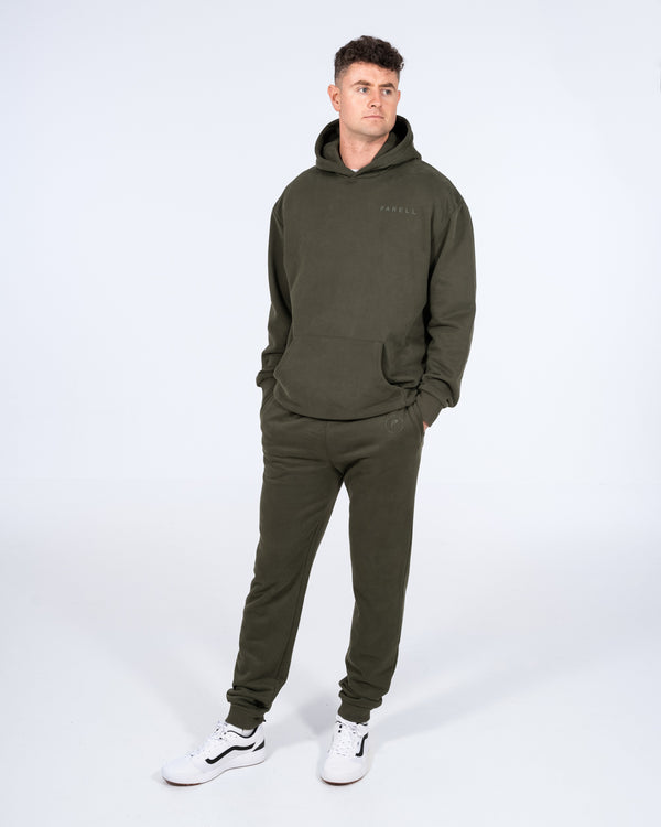 Parell Evolve Tall Oversized Pullover Hoodie (khaki)