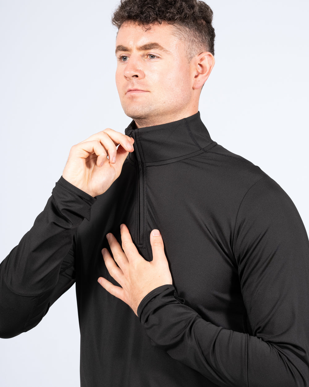 Parell Evolve Tall Mens Quarter Zip Training Top (black) | Tall