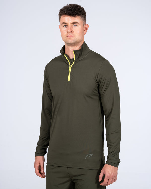 Parell Evolve Tall Quarter Zip Training Top (khaki)