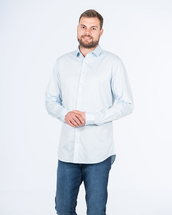 2t Regular Fit Extra Tall Formal Shirt (sky blue)