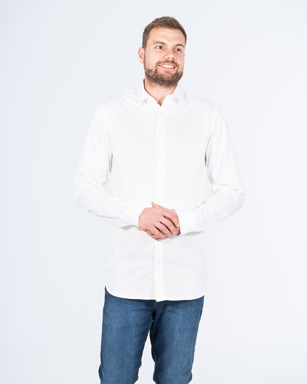 2t Slim Fit Extra Tall Formal Shirt (white)