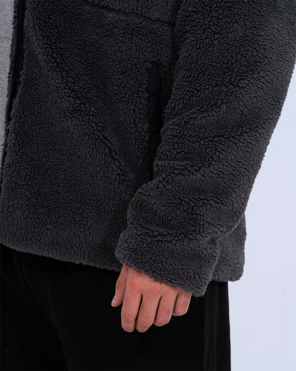 2t Eric Zip Up Tall Fleece Jacket (charcoal)