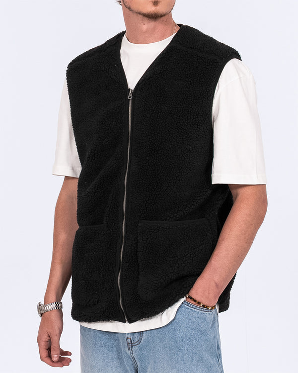 2t Rubislaw Tall Fleece Gilet (washed black)