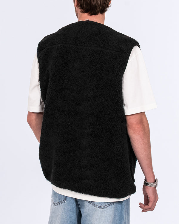 2t Rubislaw Tall Fleece Gilet (washed black)