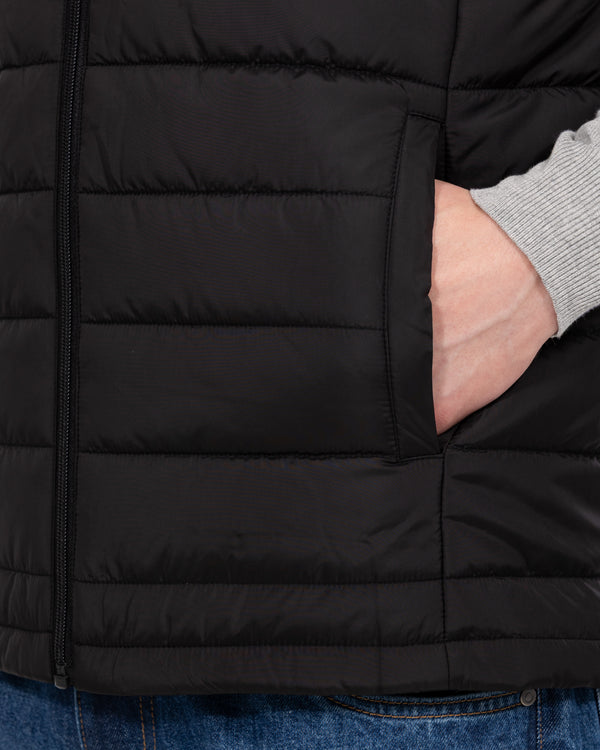 2t Tall Padded Gilet (black)