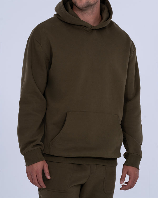 2t Blaine Tall Heavyweight Oversized Hoodie (olive)