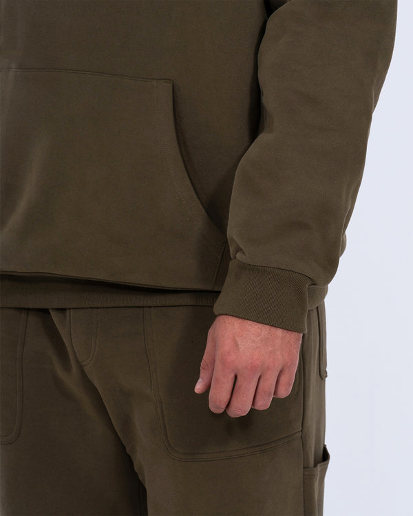 2t Blaine Tall Heavyweight Oversized Hoodie (olive)