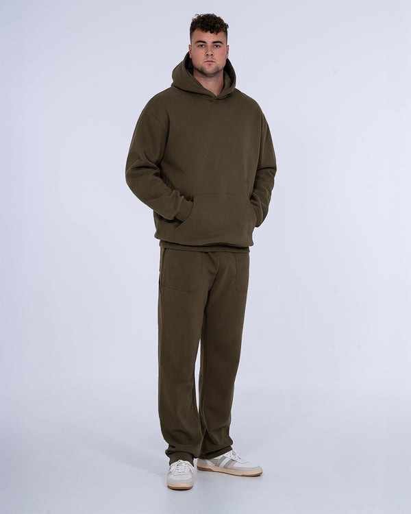 2t Blaine Tall Heavyweight Oversized Hoodie (olive)