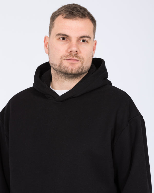 2t Blaine Tall Heavyweight Oversized Hoodie (black)