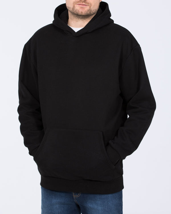 2t Blaine Tall Mens Heavyweight Oversized Hoodie (black) Tall