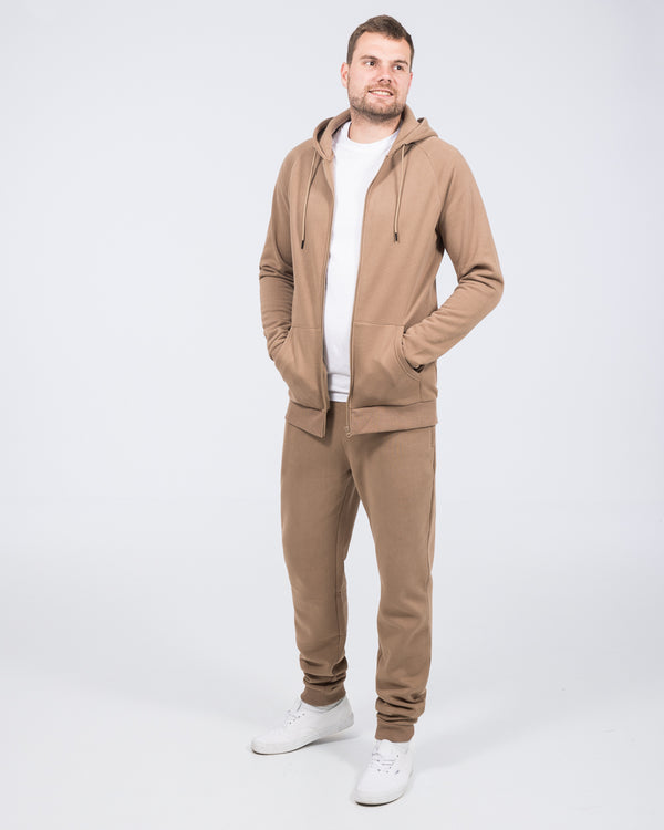 2t Ryan Zip Up Tall Hoodie (taupe)