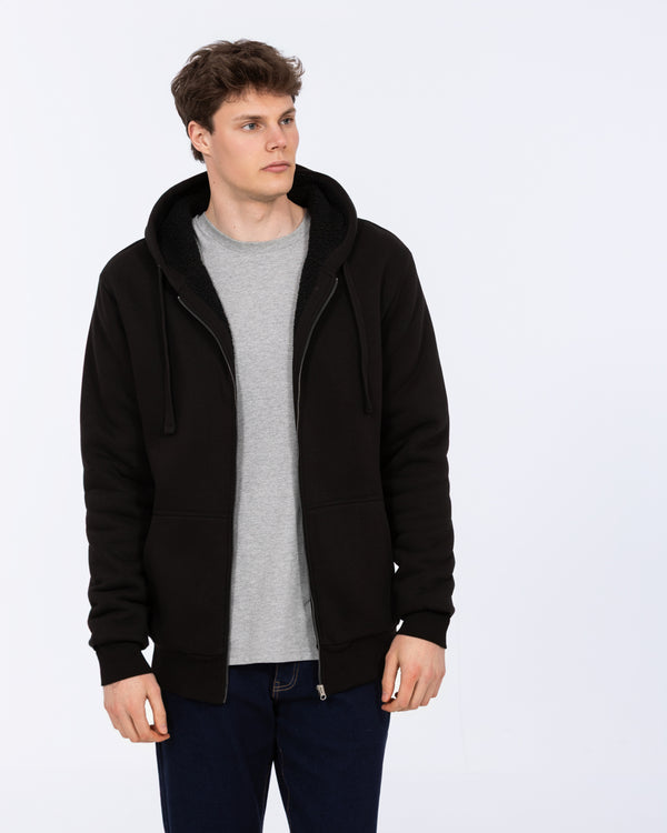 2t Andrew Tall Sherpa Hoodie (black)